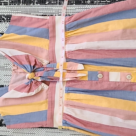 Madewell cutout striped dress size 2 - Picture 6 of 7